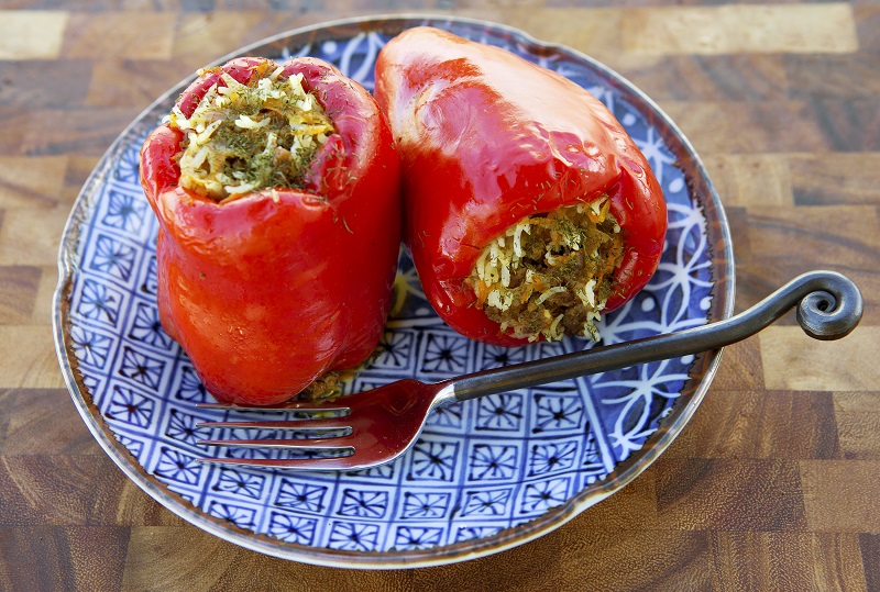 simple stuffed capsicums