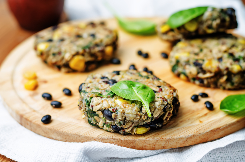 a simple recipe for black bean vegetarian burgers
