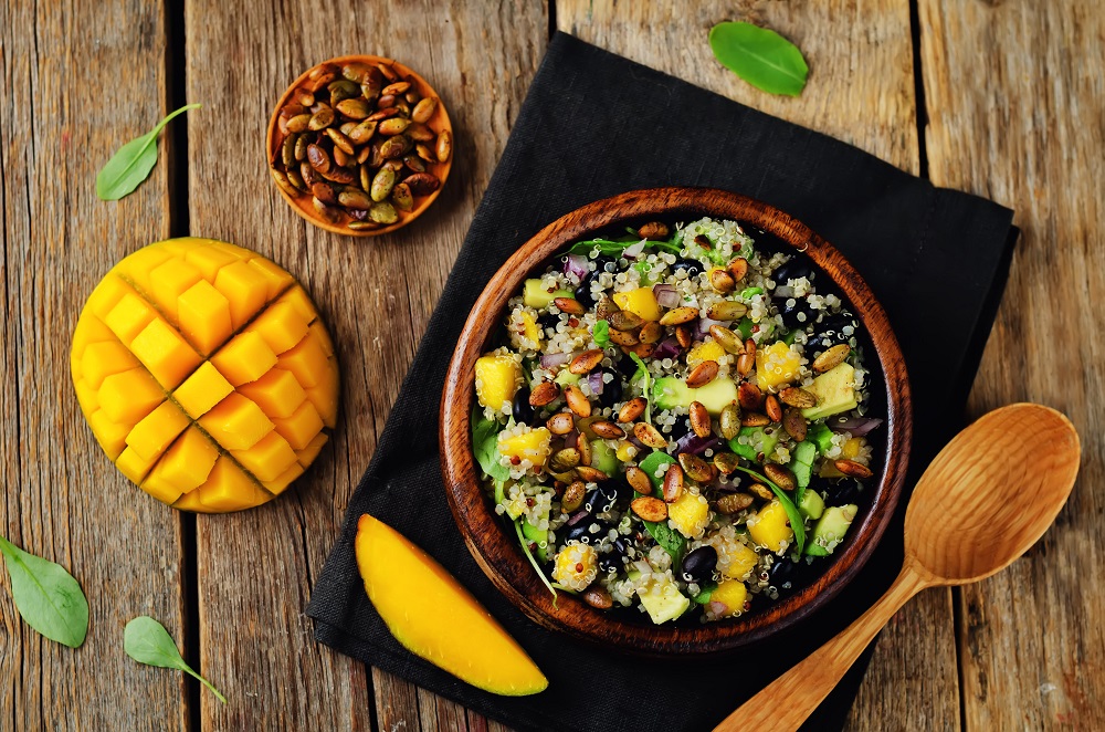 Fresh Lentil, Mango & Quinoa Salad