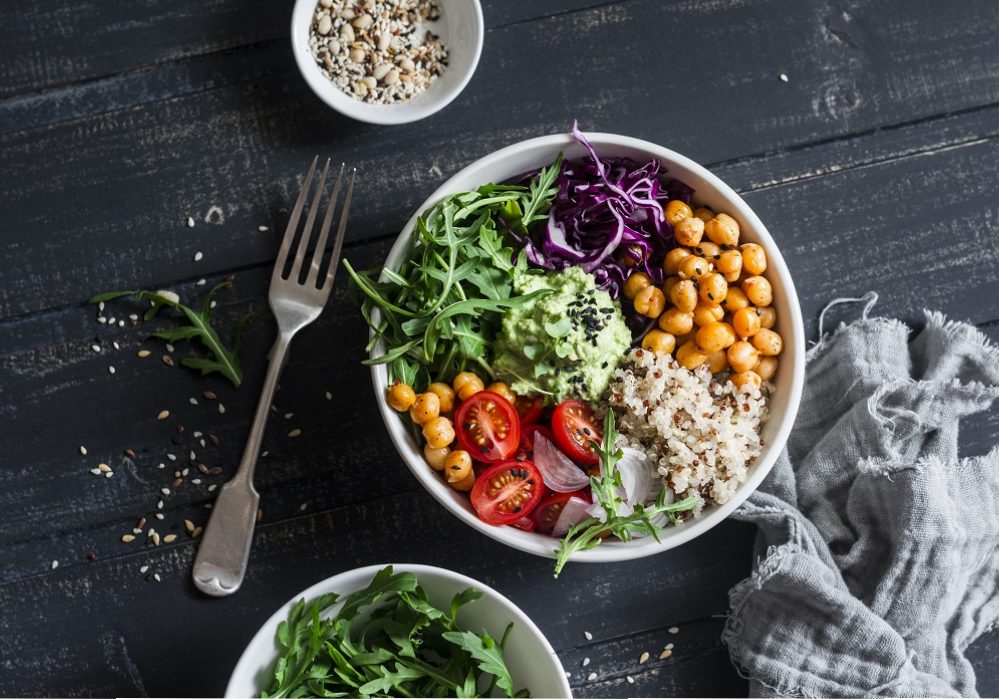 the best grain bowl with quinoa and guacamole