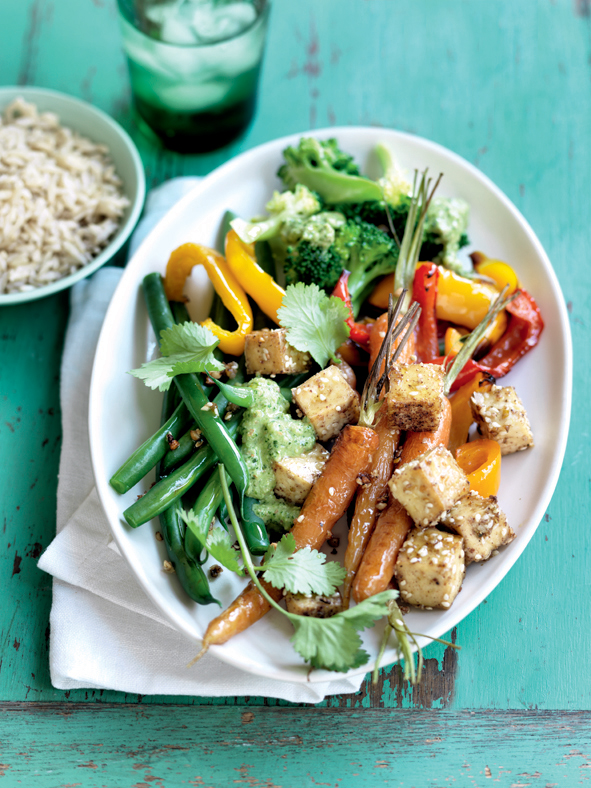 Warm Spiced Carrot & Tofu Salad