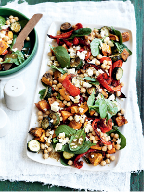 Chickpea, Roasted Capsicum & Sweet Potato Salad
