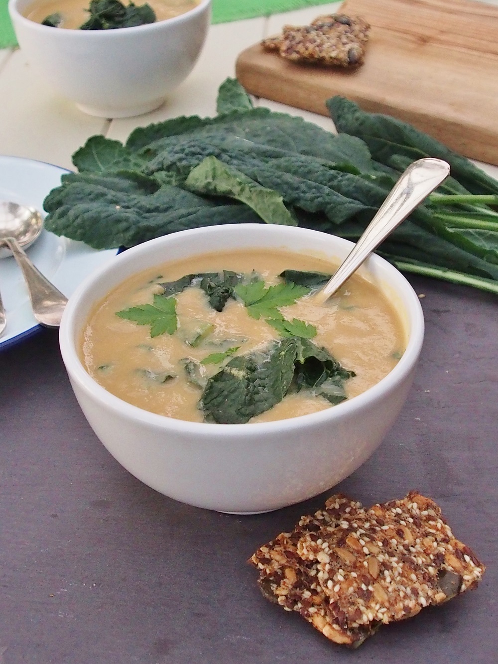 Creamy Cannellini Bean and Kale Soup