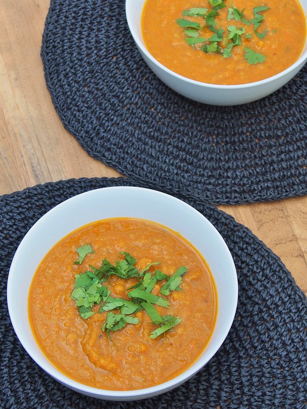 Pumpkin, Leek & Red Lentil Soup