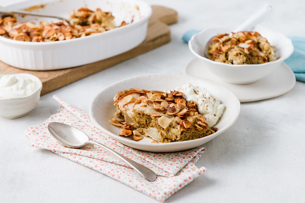Pear & Almond Breakfast Bake