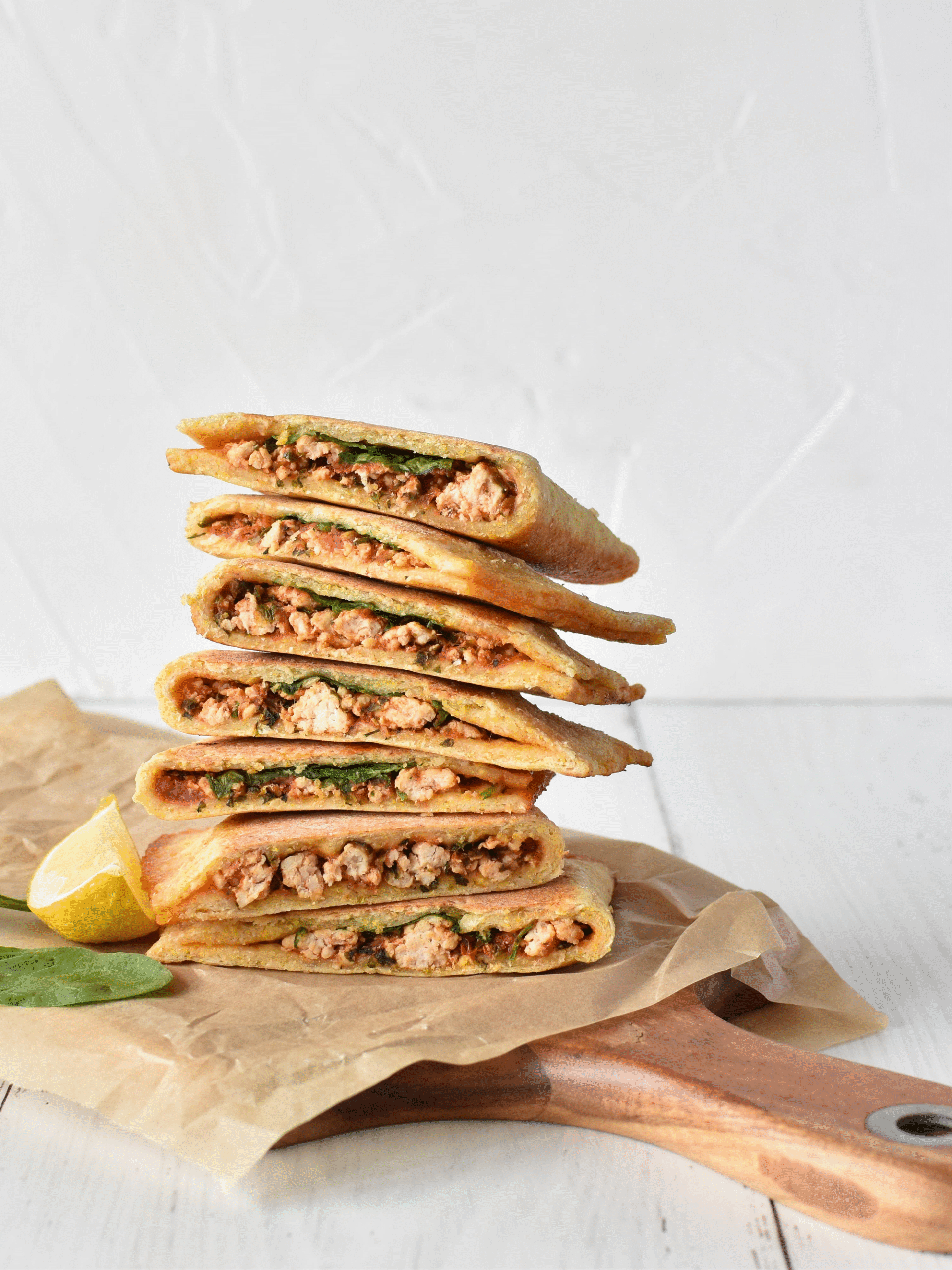 Chicken and Spinach Gozlemes