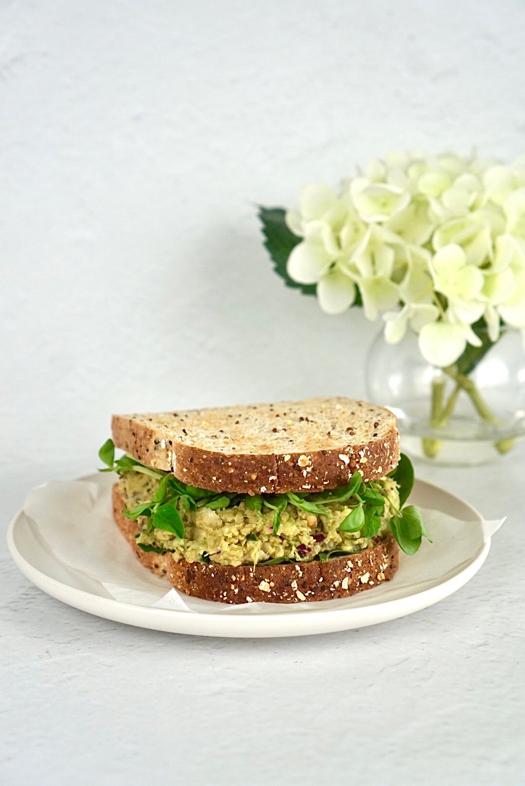 Smashed Chickpea and Avocado Sandwich