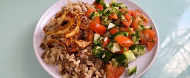 Middle Eastern Lentils & Rice