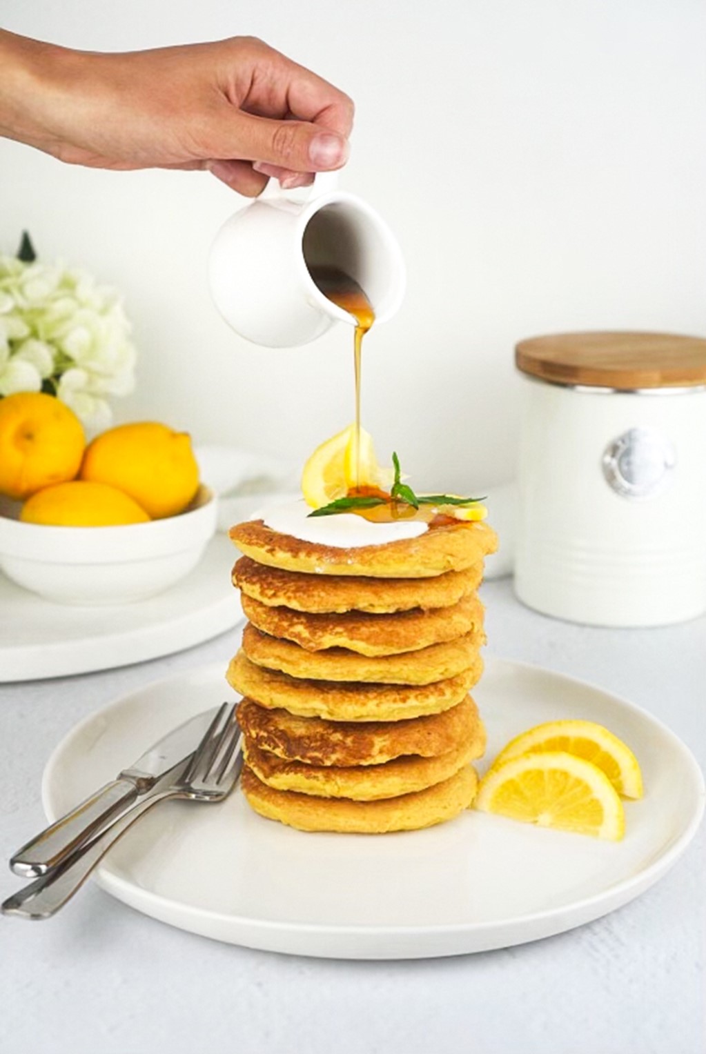 Lemon Lupin Pancakes