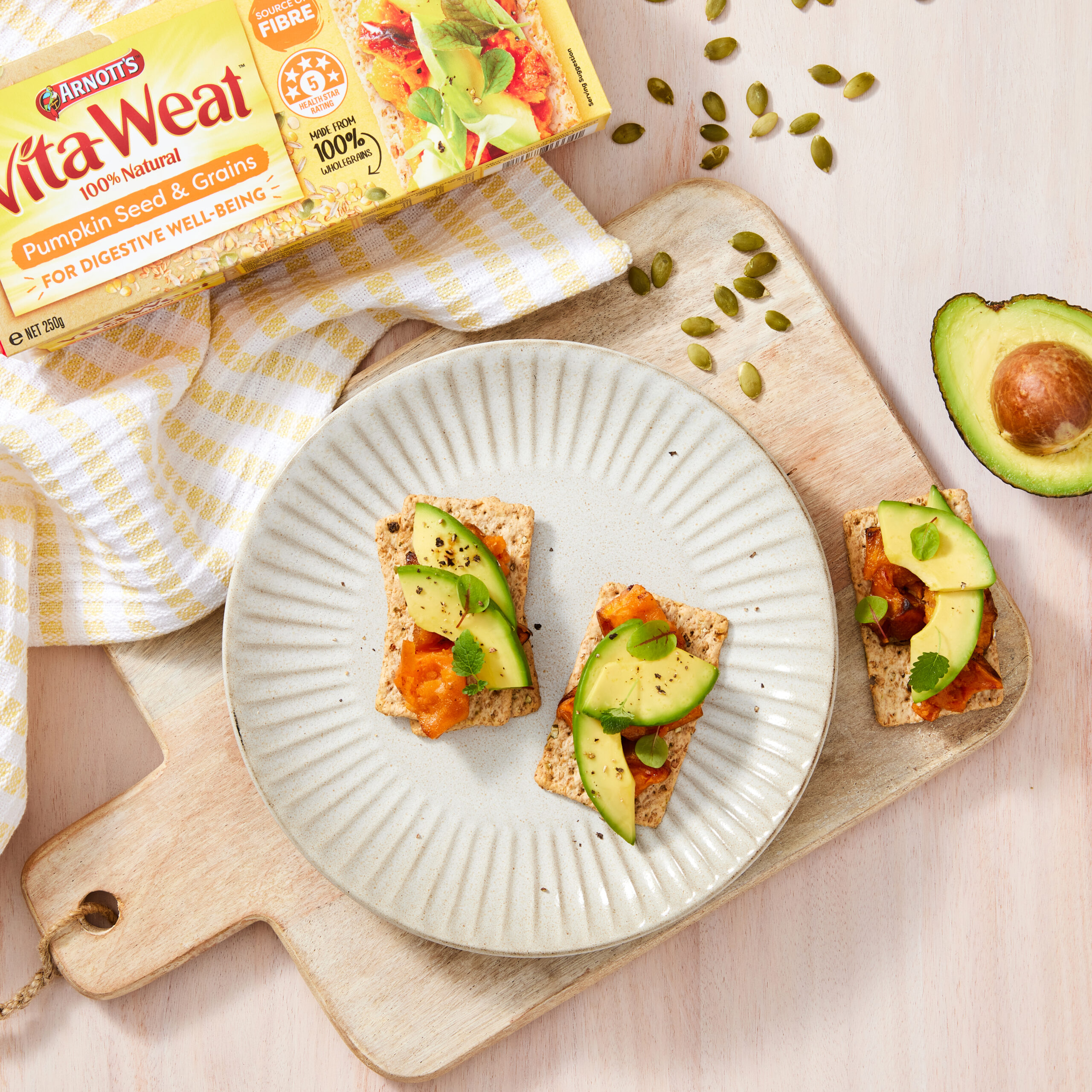 Vita Weat with Roast Pumpkin & Avocado
