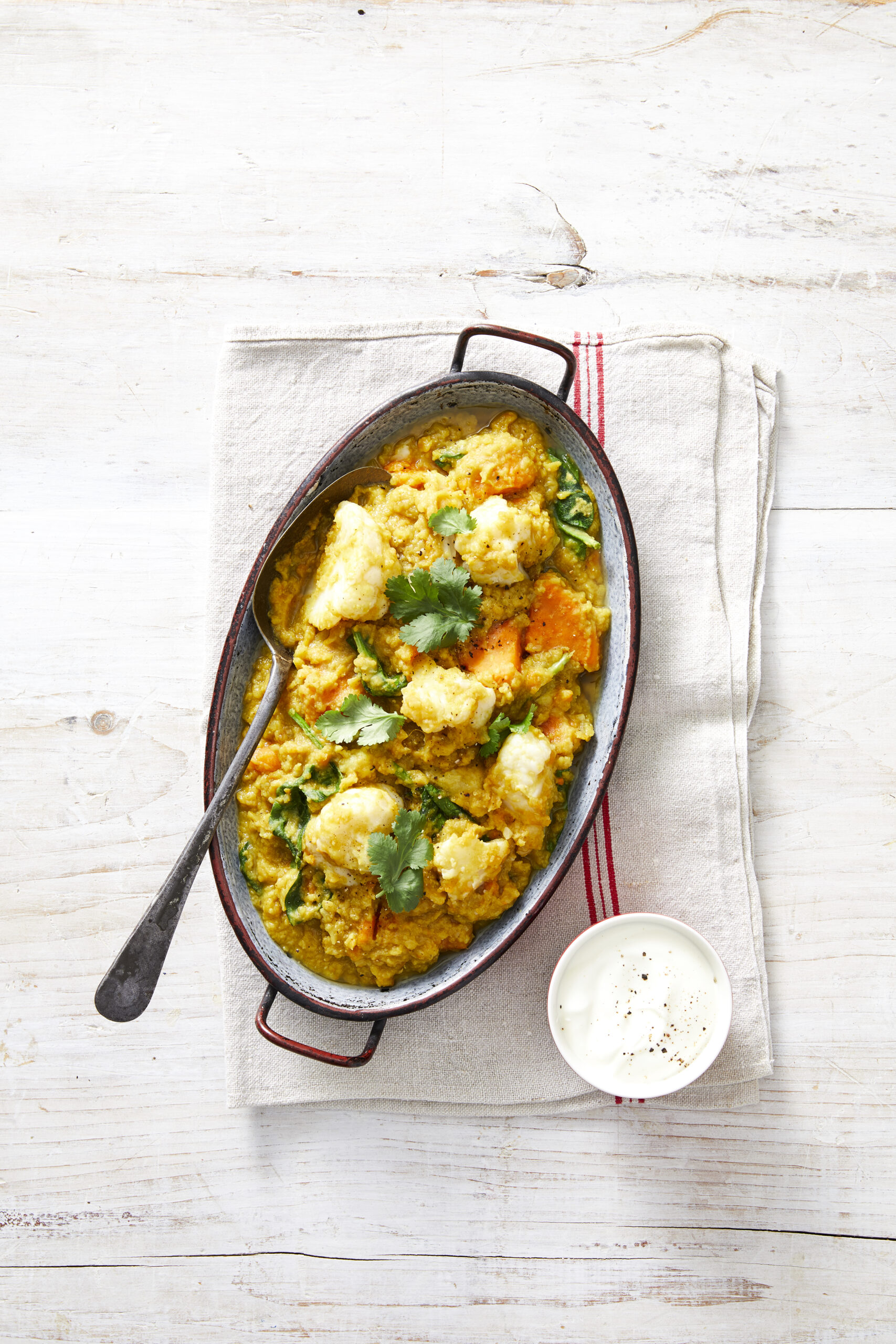 Slow Cooked Sweet Potato, Cauliflower & Lentil Curry