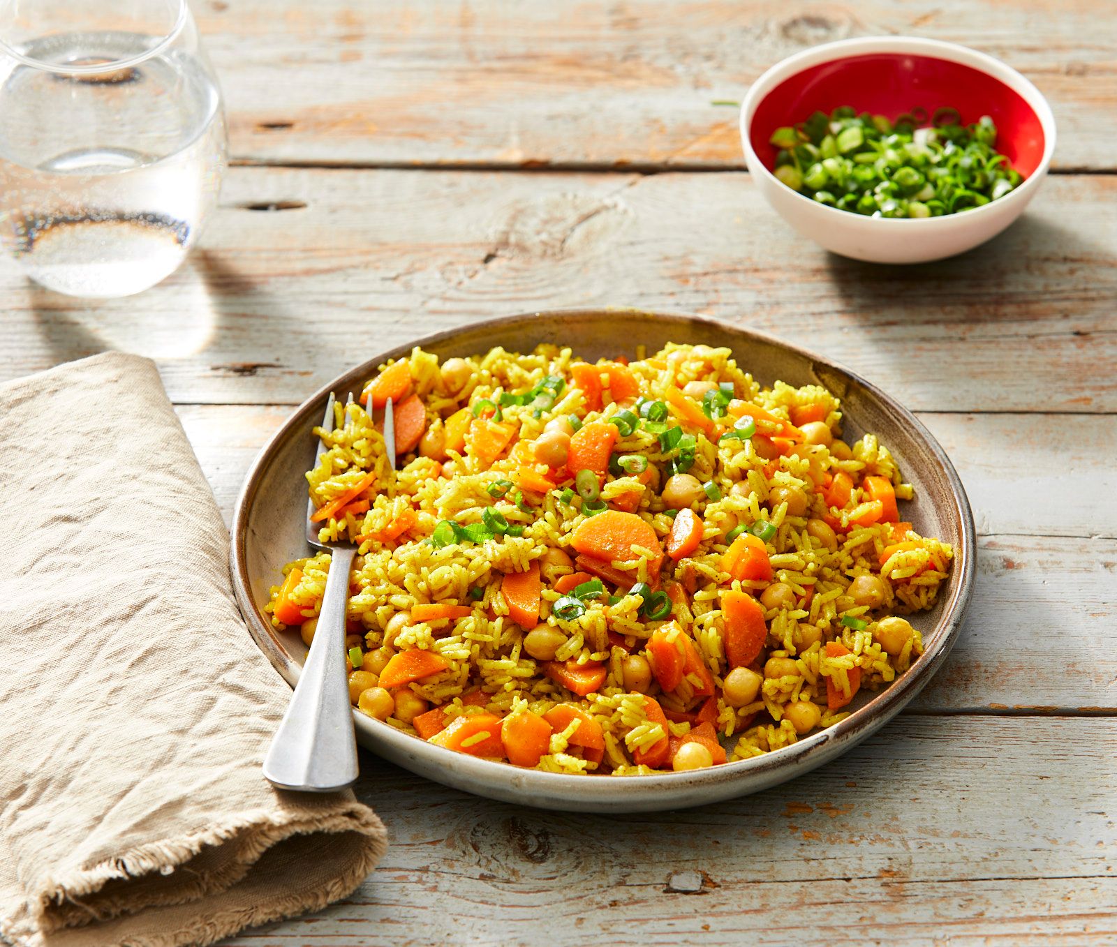 Carrot & Chickpea Pilaf