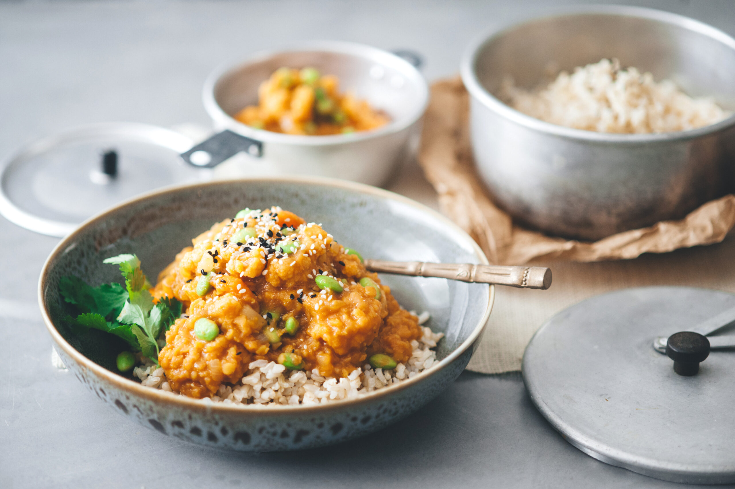 Cauliflower & Edamame Dhal