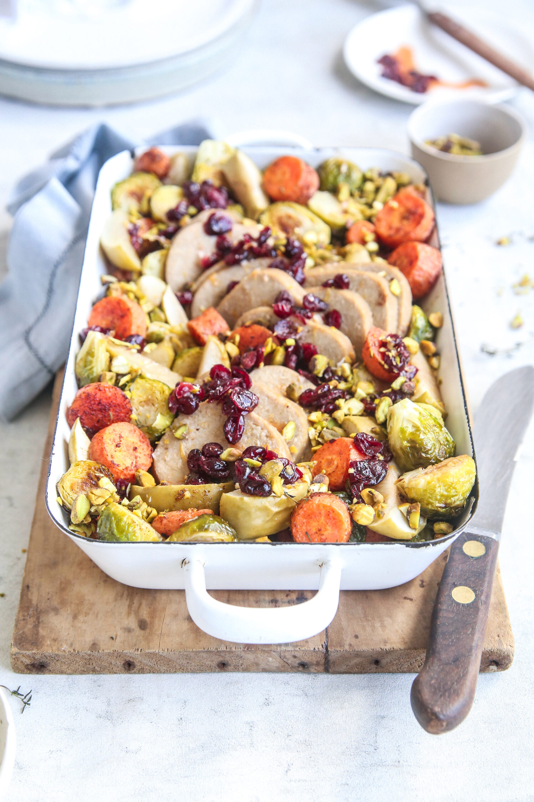 Vegie Roast with Brussels Sprouts￼