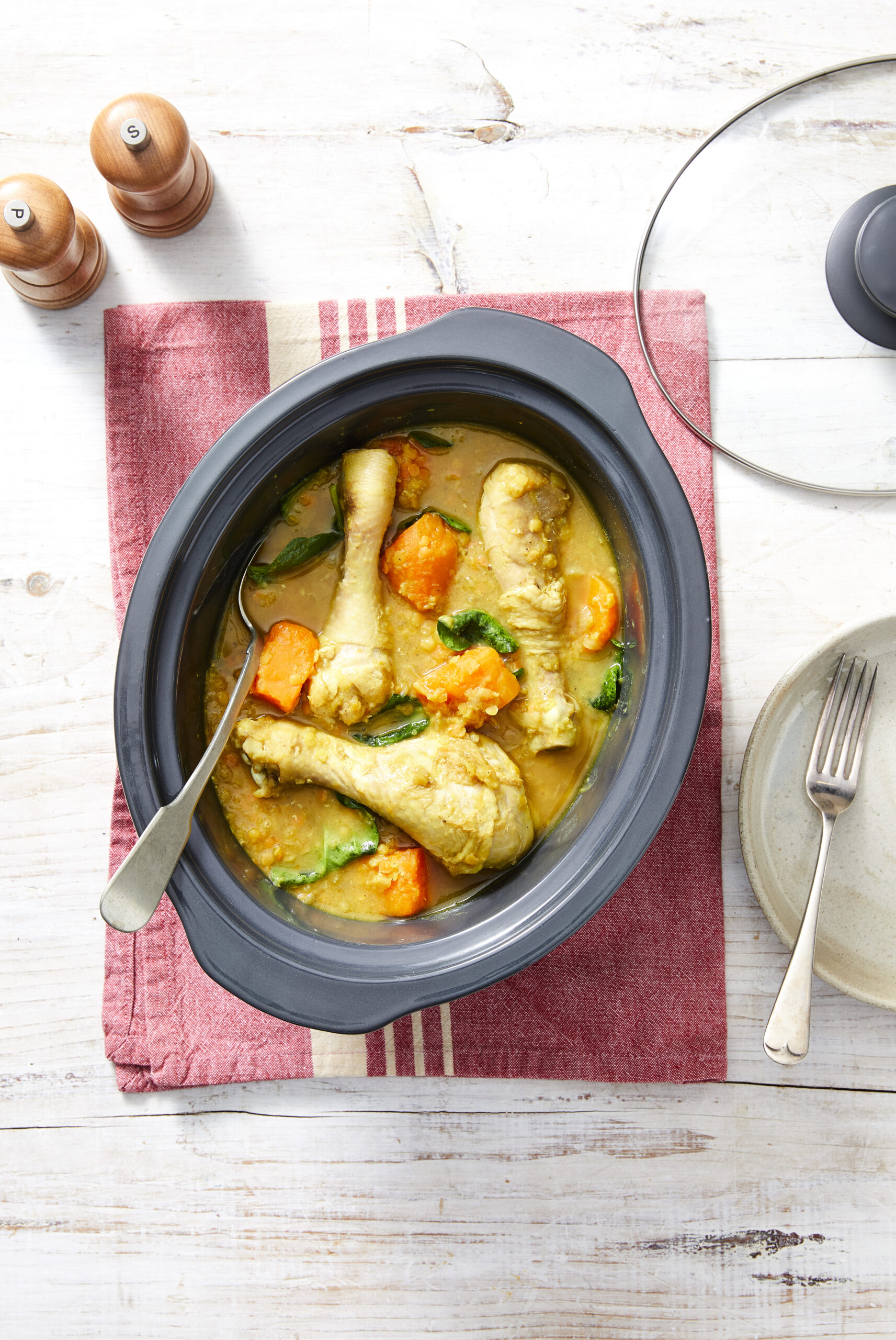 Slow-Cooked Chicken and Lentil Curry