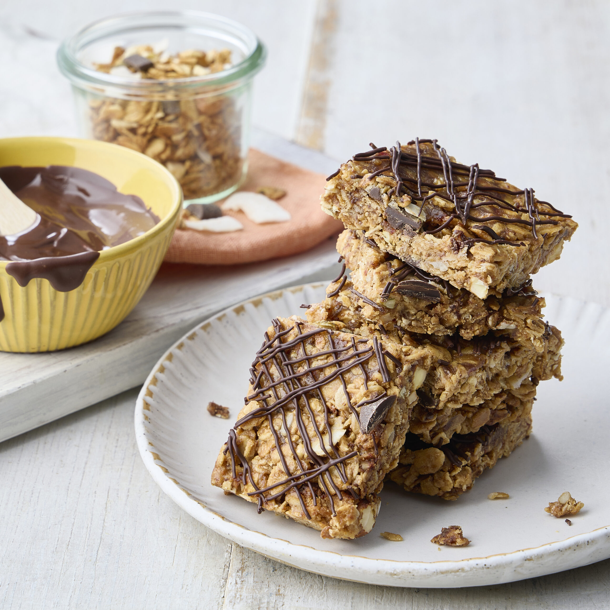 Choc Nut Muesli Slice