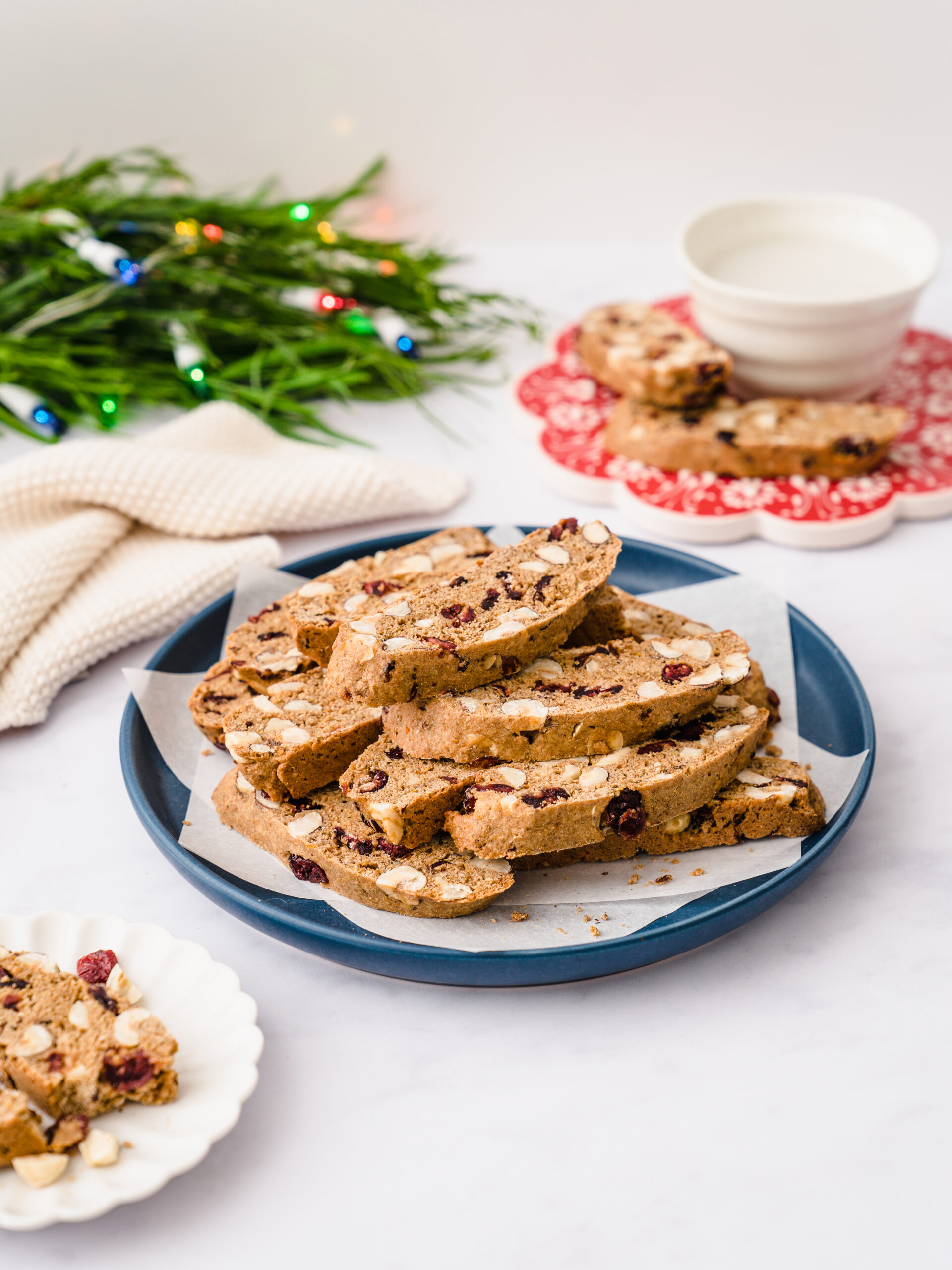 Hazelnut and Cranberry Biscotti