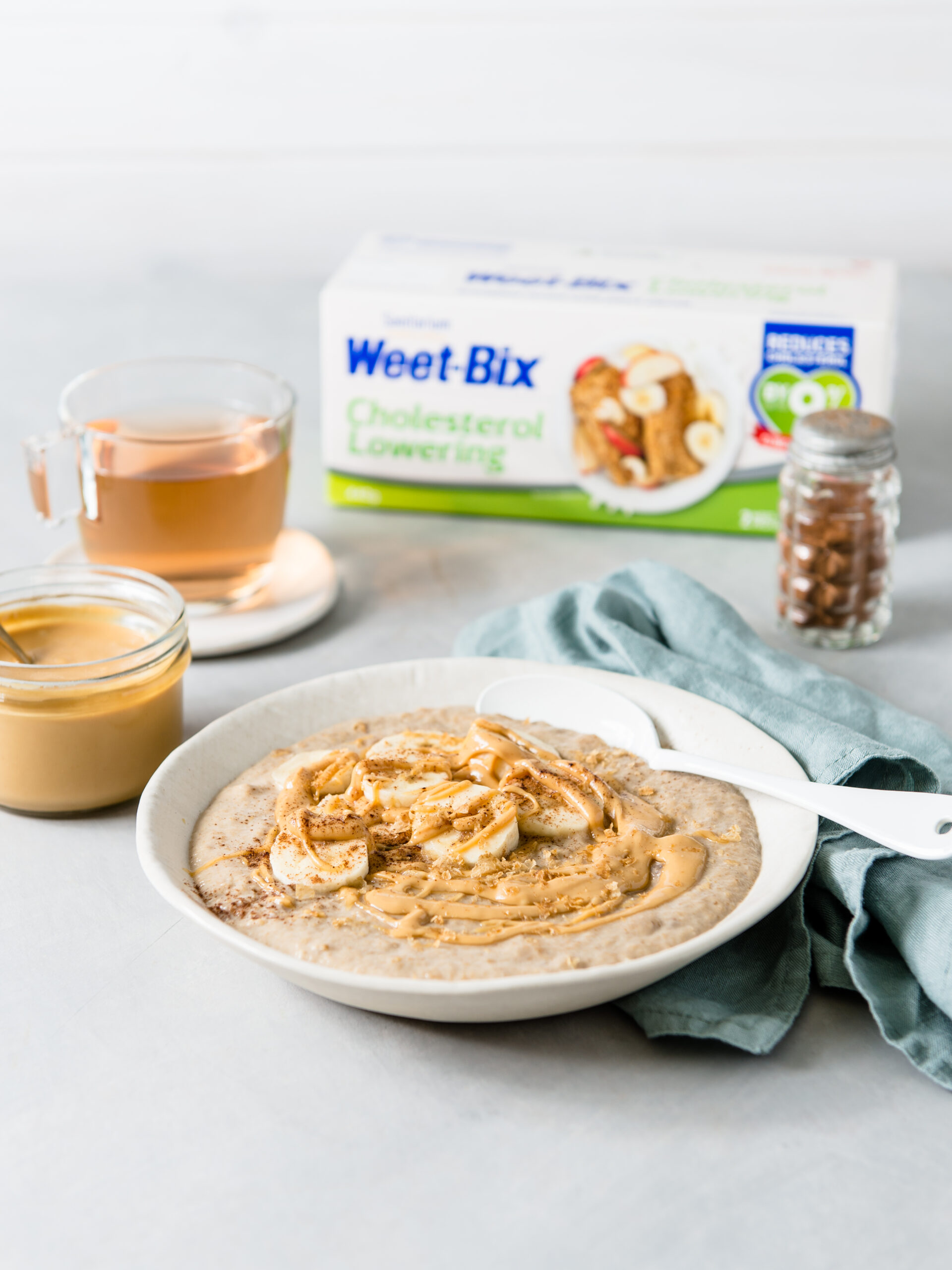 Hot Banana and Peanut Butter Weet-Bix Porridge