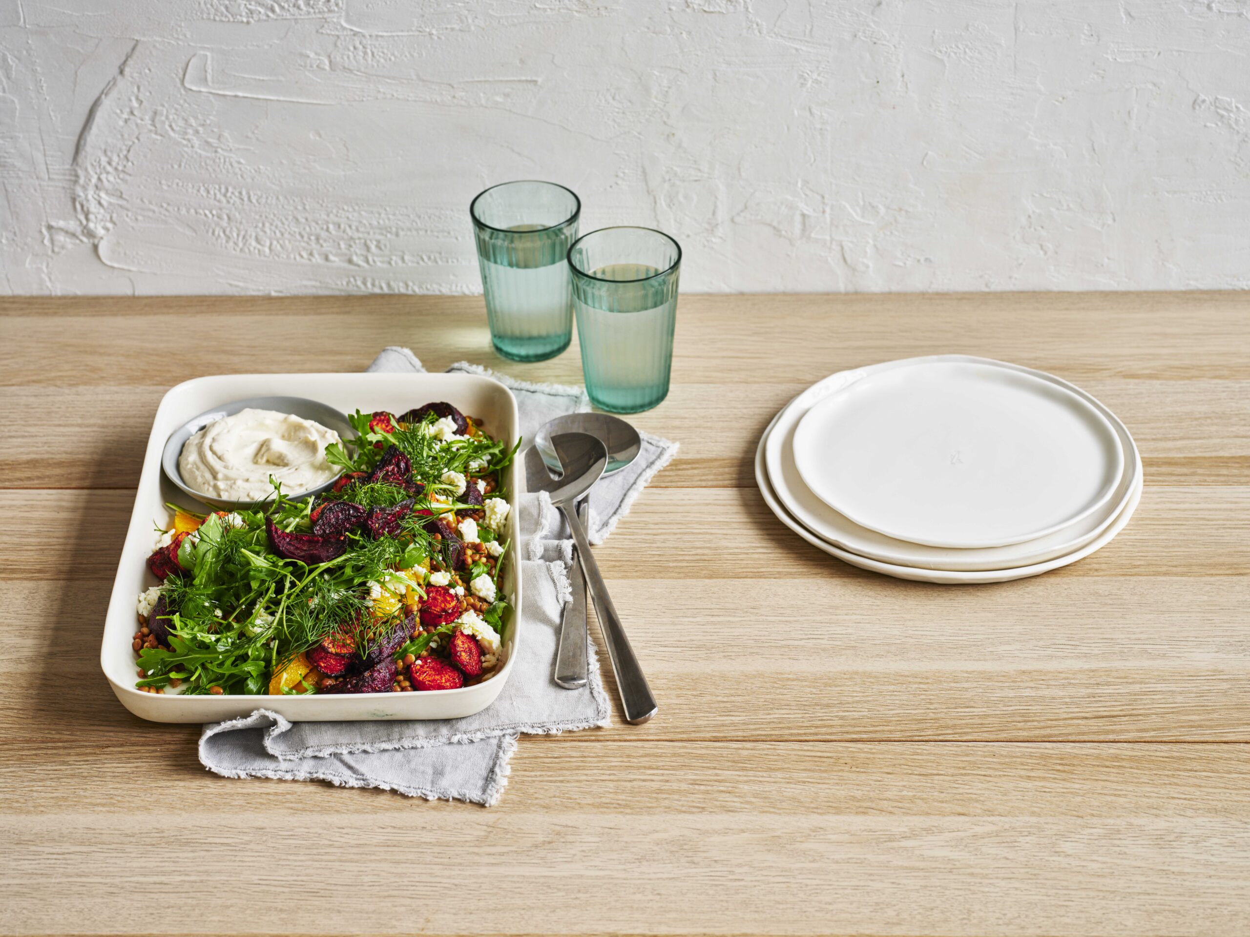 Smoky Roasted Beetroot and Lentil Salad