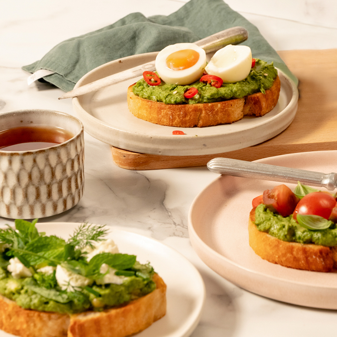 Smashed Broad Bean and Avo Toast