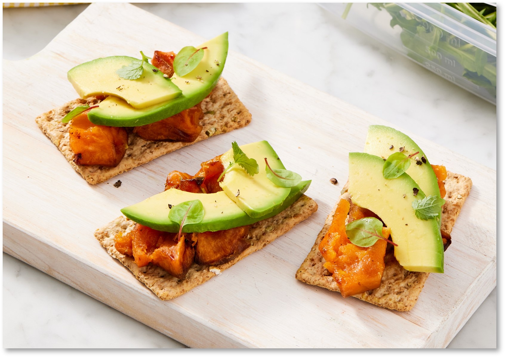 Vita-Weat with Roast Pumpkin and Avocado