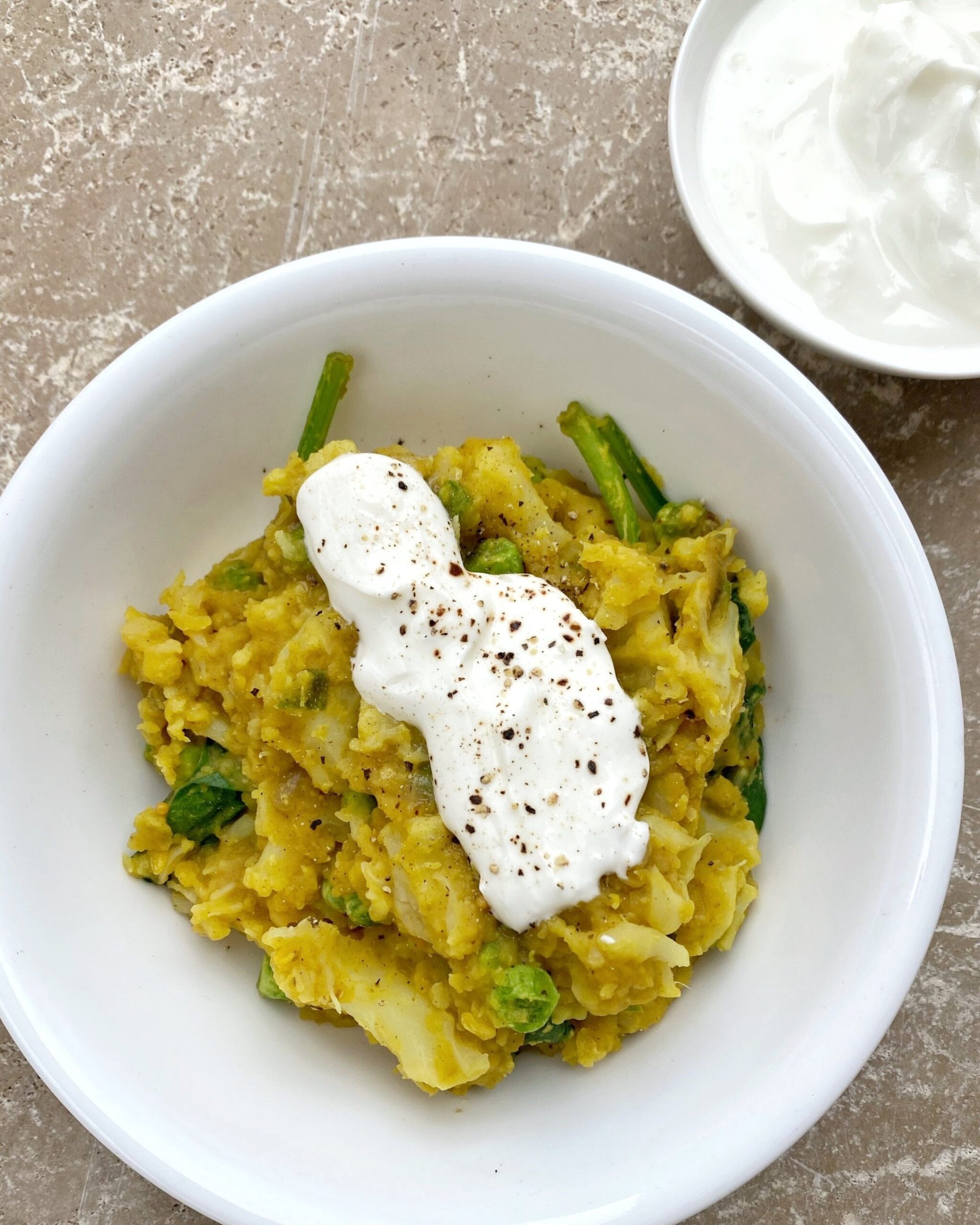 Spinach and Red Lentil Dahl