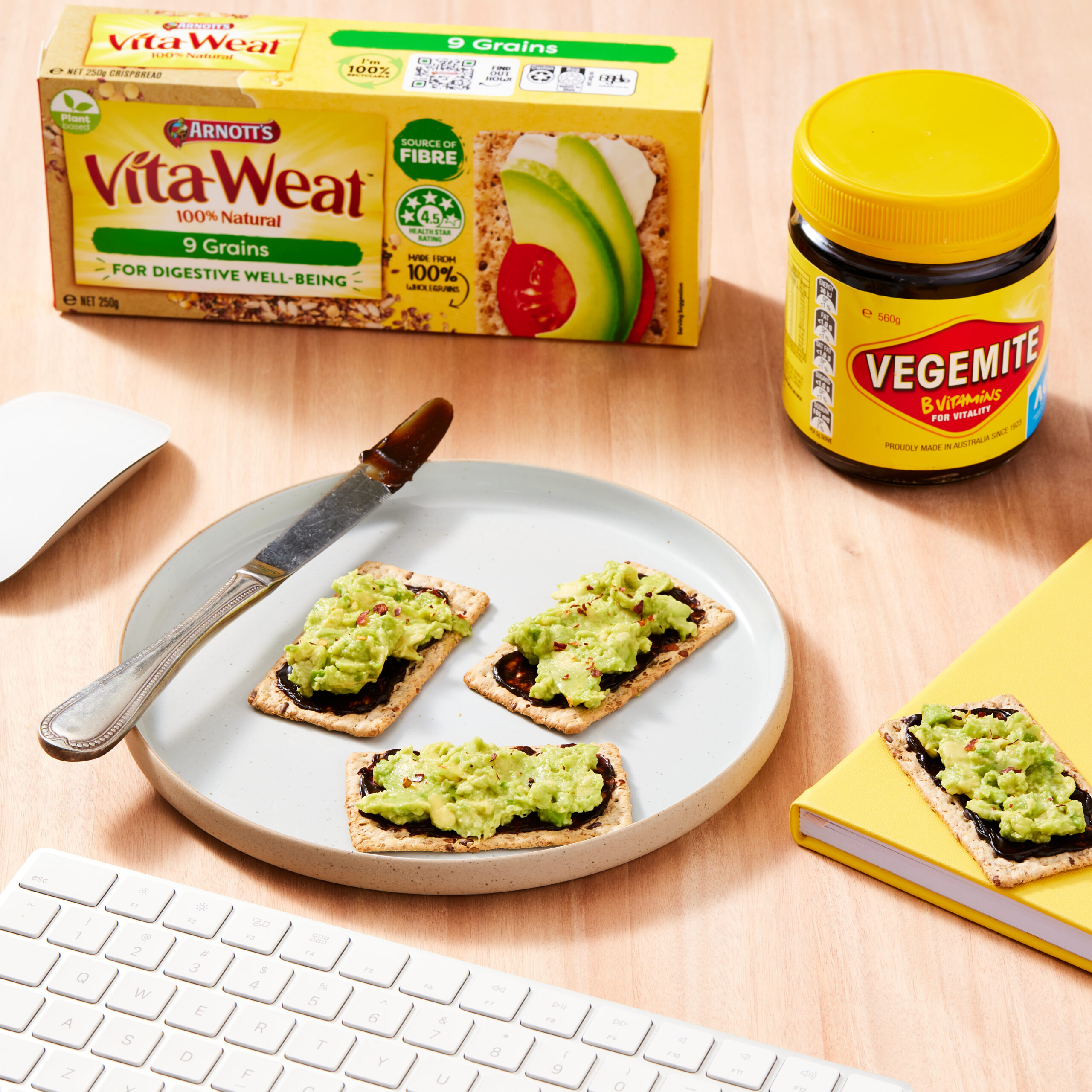 Vita-Weat with Avocado & Vegemite